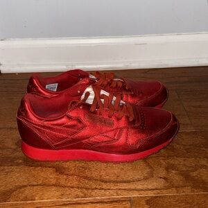 Reebok x Face Stockholm Red Metallic Sneakers
